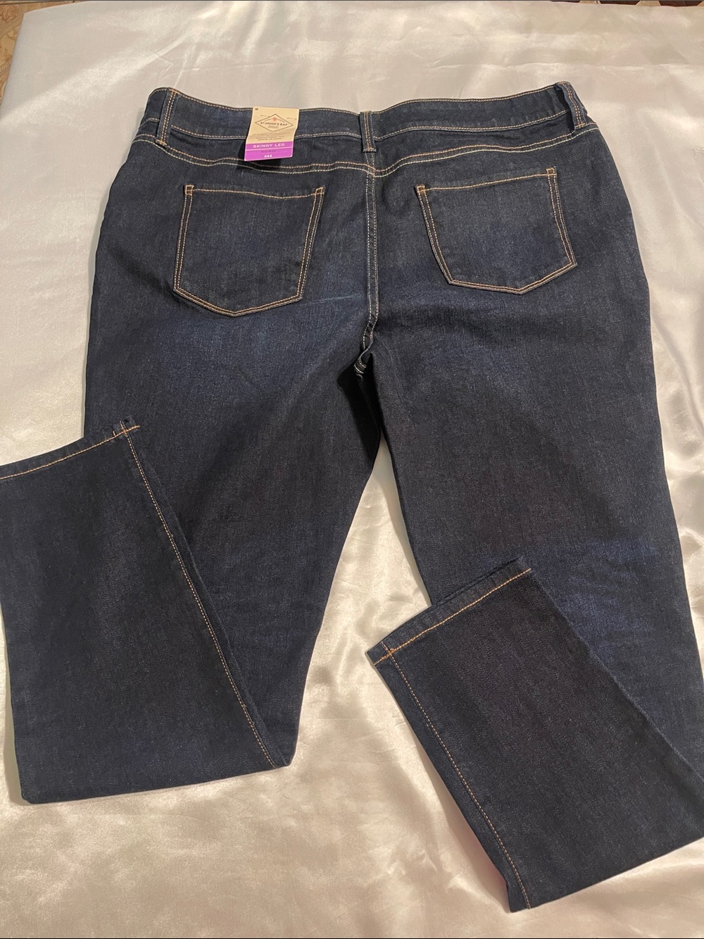 St. John's Bay Dark Blue Straight Leg Women's Jeans